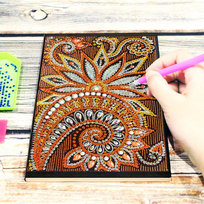 DIY Mandala Special Shaped Diamond Painting 50 Pages A5 Sketchbook Notepad