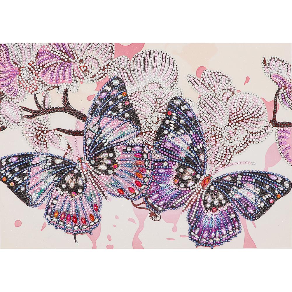 Butterfly - Special Shaped Drill Diamond Painting 40*30CM