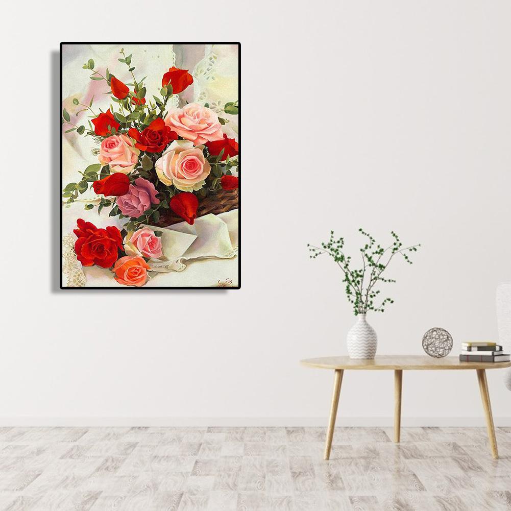 Flower - Full Round Drill Diamond Painting 30*40CM