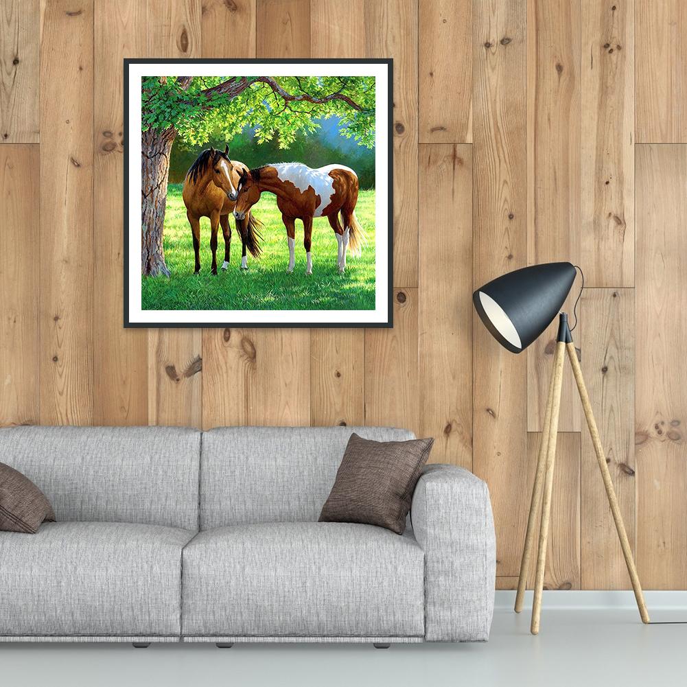 Horse - Full Round Drill Diamond Painting 30*30CM