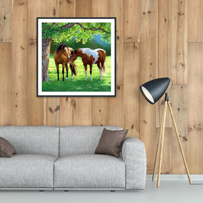 Horse - Full Round Drill Diamond Painting 30*30CM