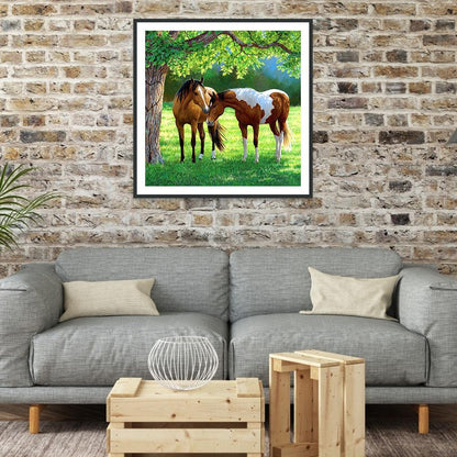Horse - Full Round Drill Diamond Painting 30*30CM