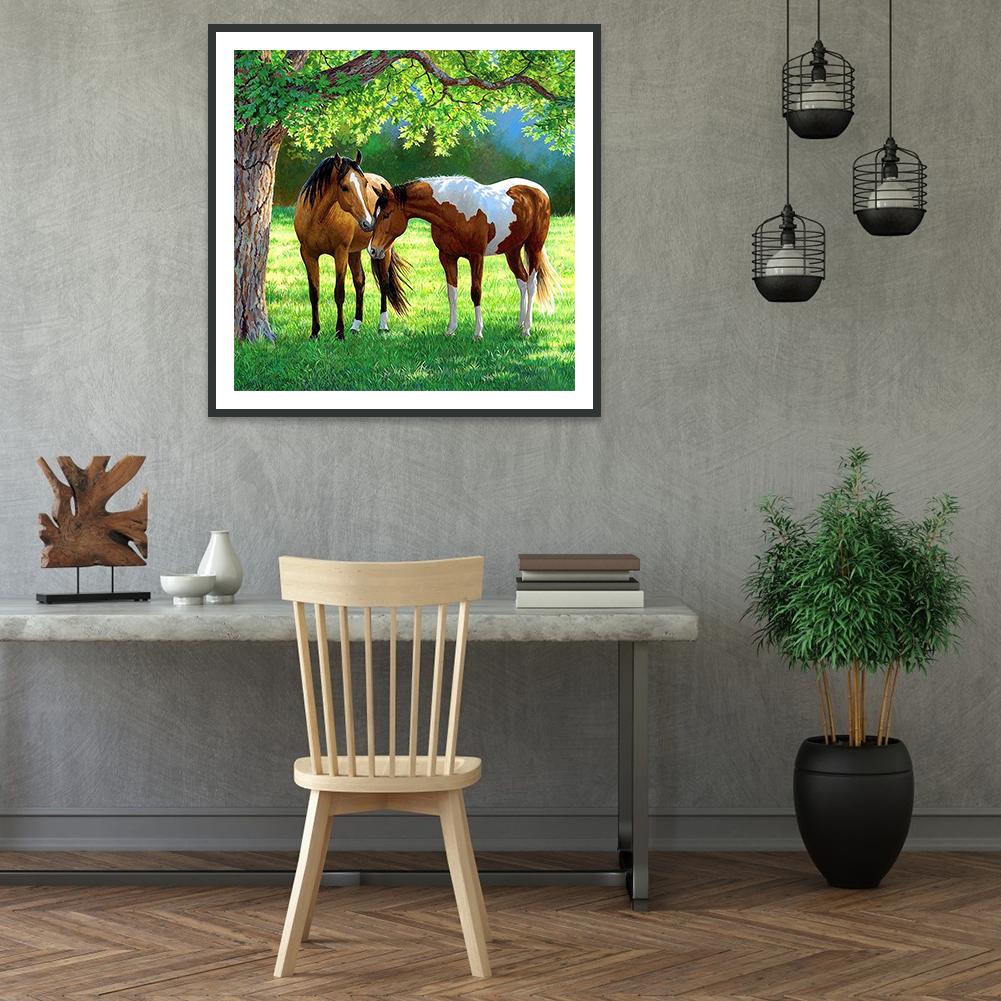 Horse - Full Round Drill Diamond Painting 30*30CM