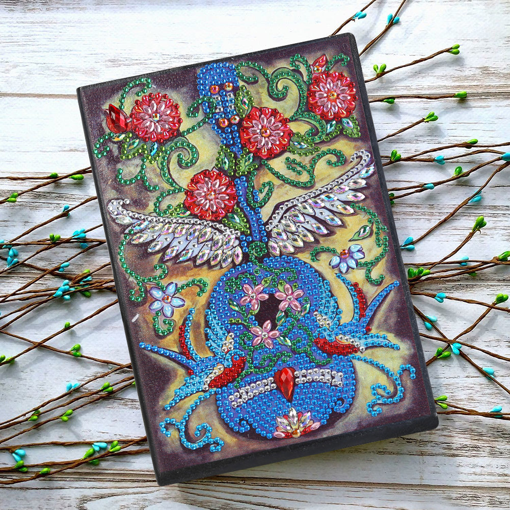DIY Special Shaped Diamond Painting Violin 50 Pages A5 Drawing Notebook