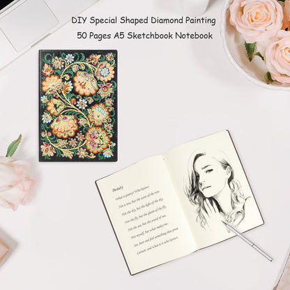 DIY Special Shaped Diamond Painting Butterfly 50 Pages A5 Painting Notebook