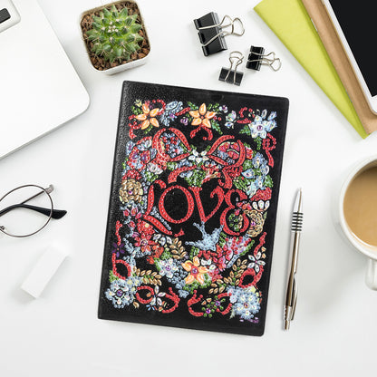 DIY LOVE Special Shaped Diamond Painting 50 Page A5 Sketchbook Drawing Book