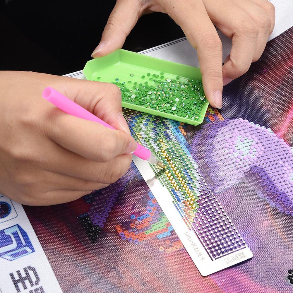 125 Diamond Painting Tools Square Drill Cross Stitch Point Drill Ruler (A)