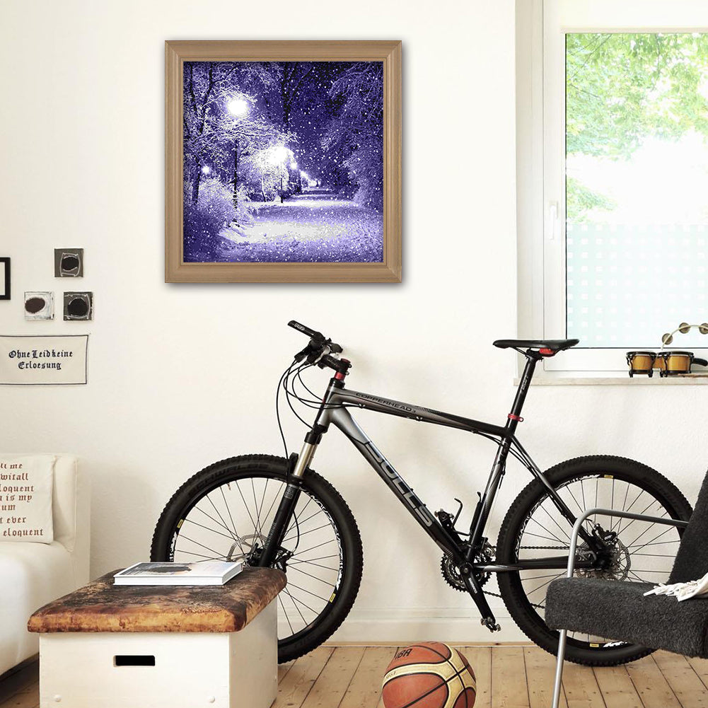 Snowing - Full Round Drill Diamond Painting 30*30CM