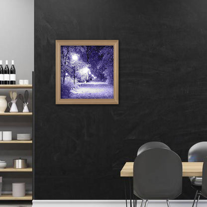 Snowing - Full Round Drill Diamond Painting 30*30CM
