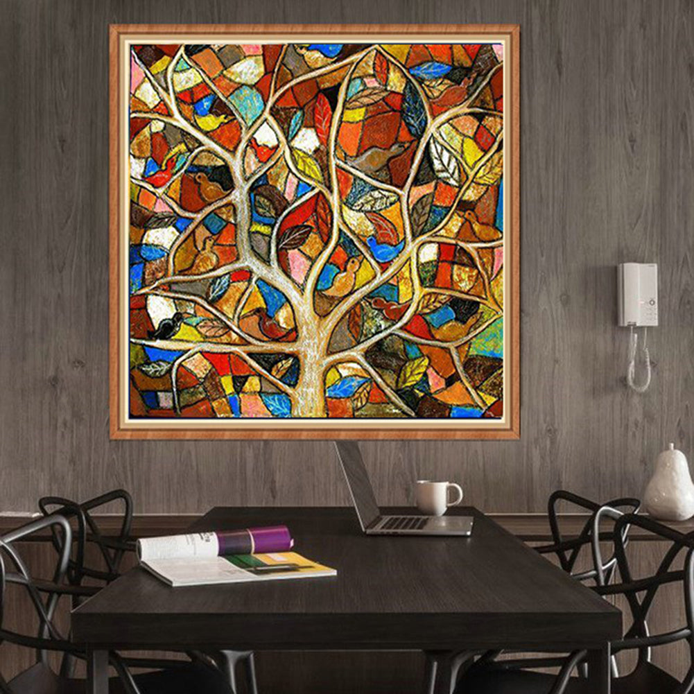 Tree - Full Round Drill Diamond Painting 30*30CM