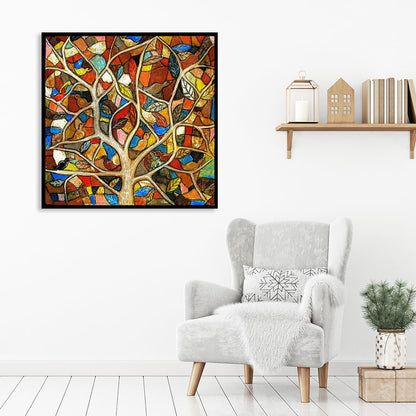 Tree - Full Round Drill Diamond Painting 30*30CM
