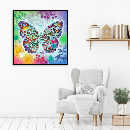 Butterfly - Full Round Drill Diamond Painting 30*30CM