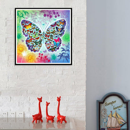Butterfly - Full Round Drill Diamond Painting 30*30CM