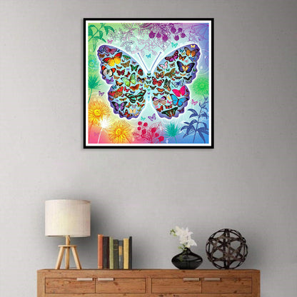 Butterfly - Full Round Drill Diamond Painting 30*30CM
