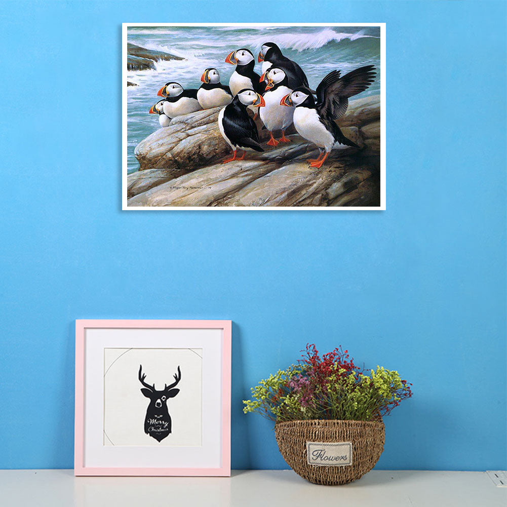 Puffin - Full Round Drill Diamond Painting 40*30CM