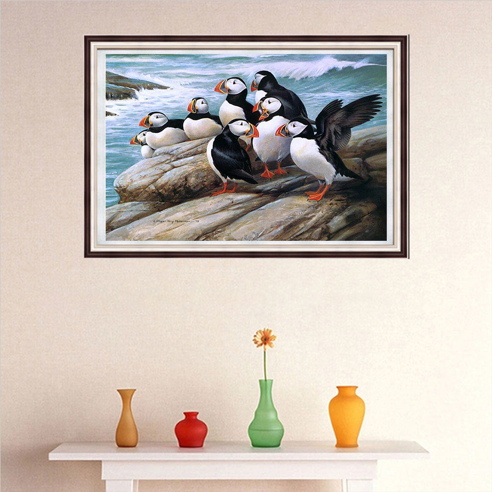 Puffin - Full Round Drill Diamond Painting 40*30CM