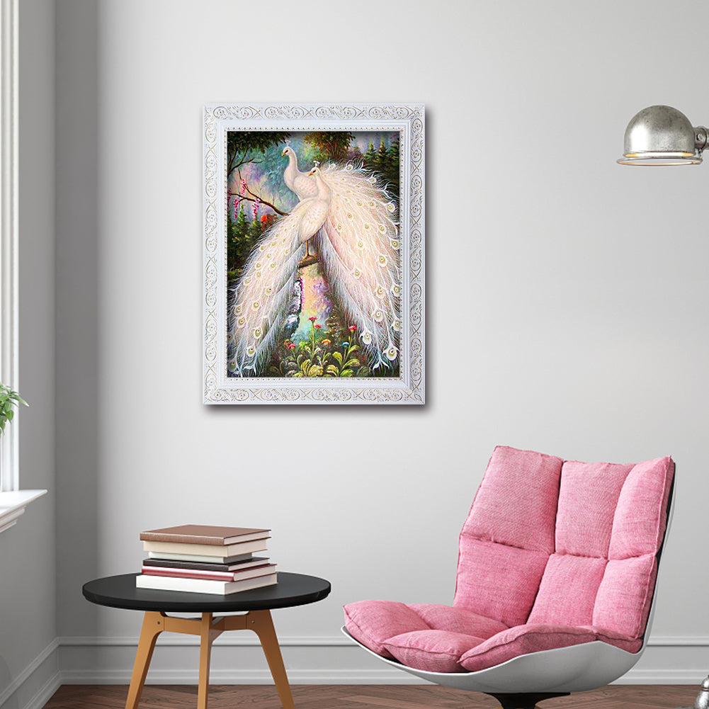 Peafowl - Full Round Drill Diamond Painting 30*40CM