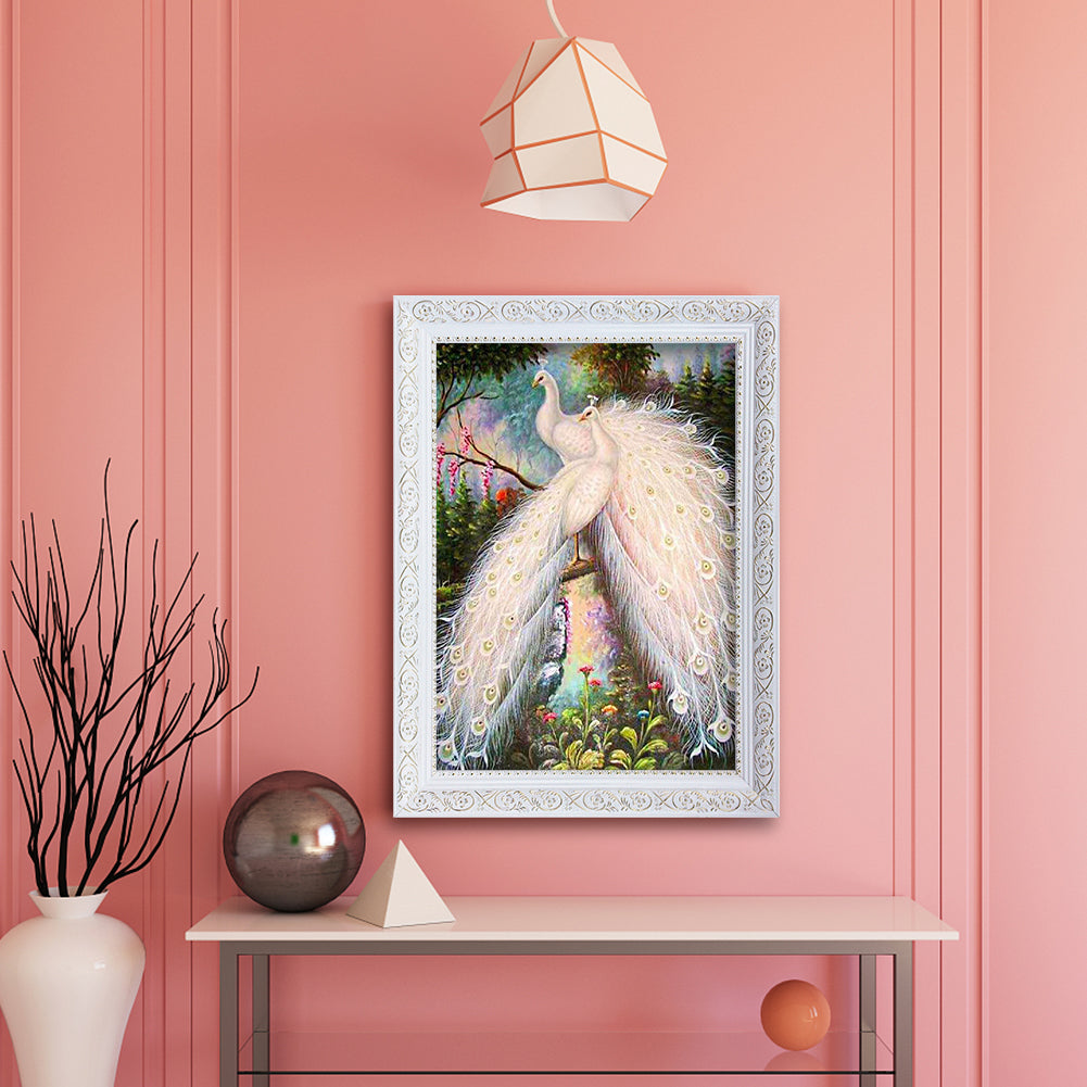 Peafowl - Full Round Drill Diamond Painting 30*40CM