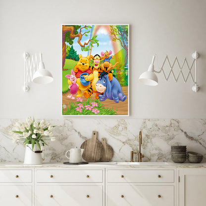 Pooh Bear - Full Round Drill Diamond Painting 30*40CM