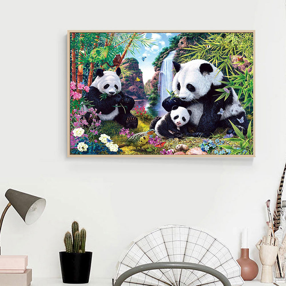Panda - Full Round Drill Diamond Painting 40*30CM