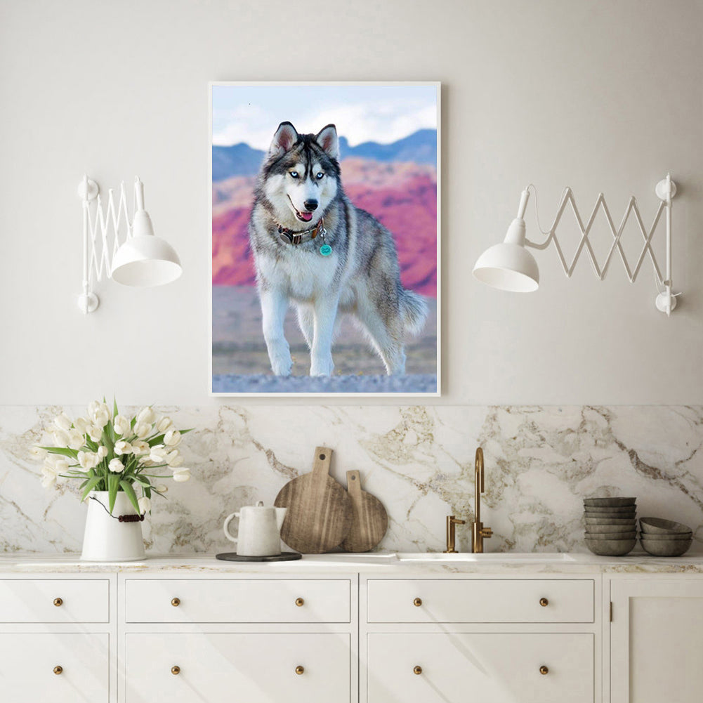 Wolf Animal - Full Round Drill Diamond Painting 30*40CM