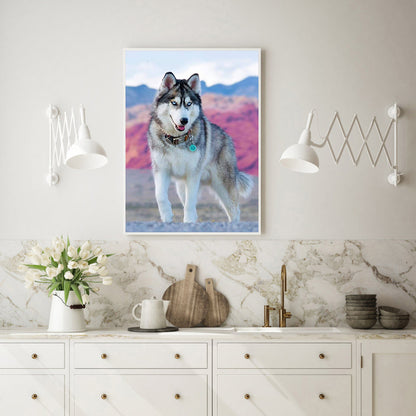 Wolf Animal - Full Round Drill Diamond Painting 30*40CM