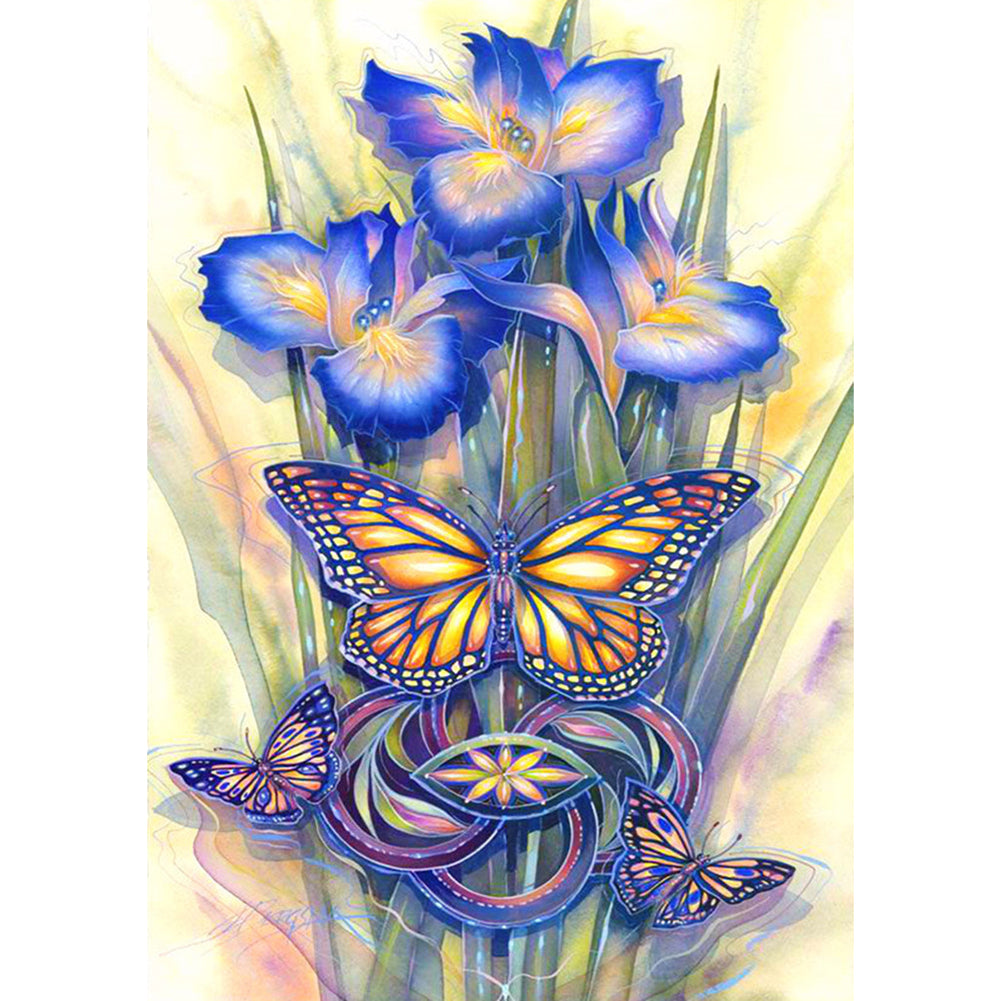 Flower - Full Round Drill Diamond Painting 30*40CM