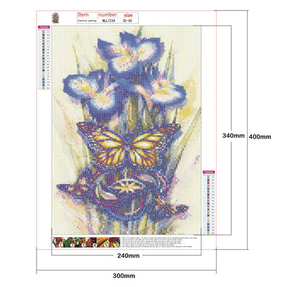 Flower - Full Round Drill Diamond Painting 30*40CM