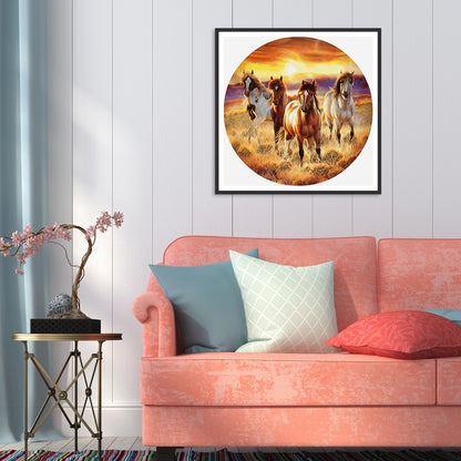 Horse - Full Round Drill Diamond Painting 30*30CM