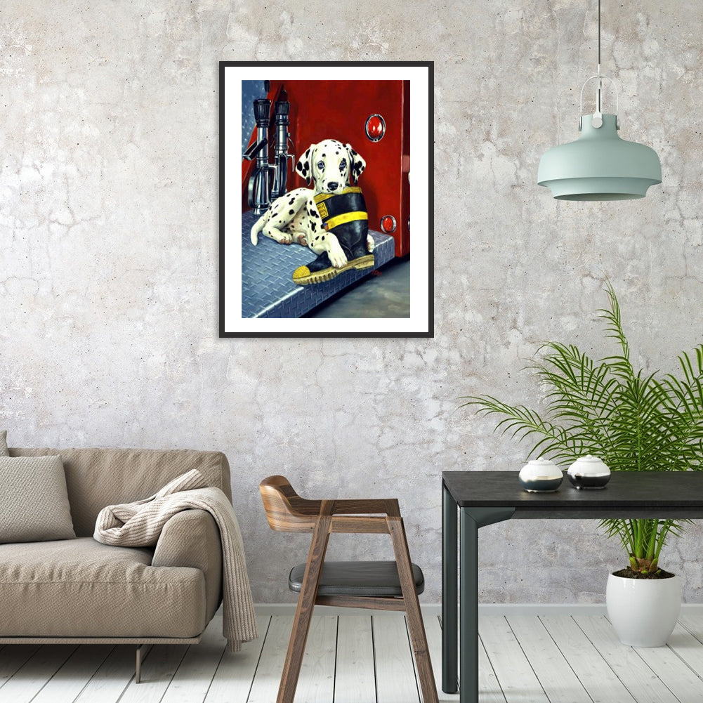 Dog - Full Round Drill Diamond Painting 30*40CM