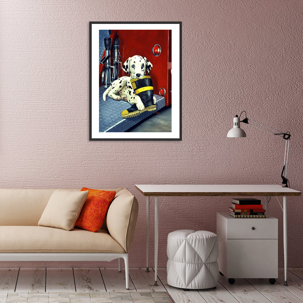 Dog - Full Round Drill Diamond Painting 30*40CM
