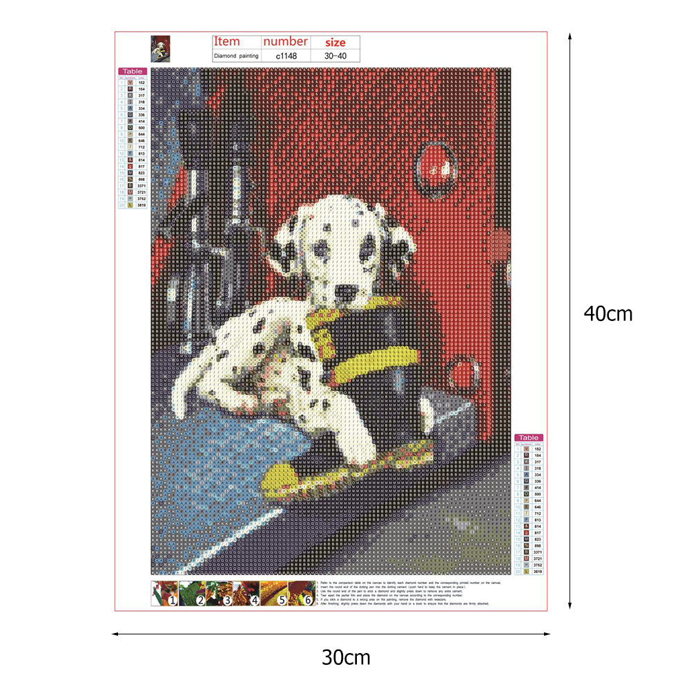 Dog - Full Round Drill Diamond Painting 30*40CM