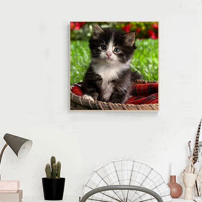 Lovely Cat - Full Round Drill Diamond Painting 30*30CM