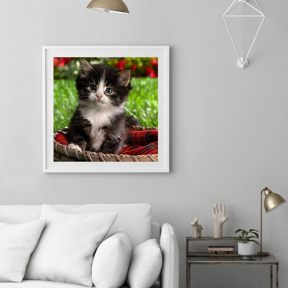 Lovely Cat - Full Round Drill Diamond Painting 30*30CM