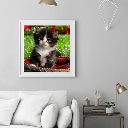 Lovely Cat - Full Round Drill Diamond Painting 30*30CM