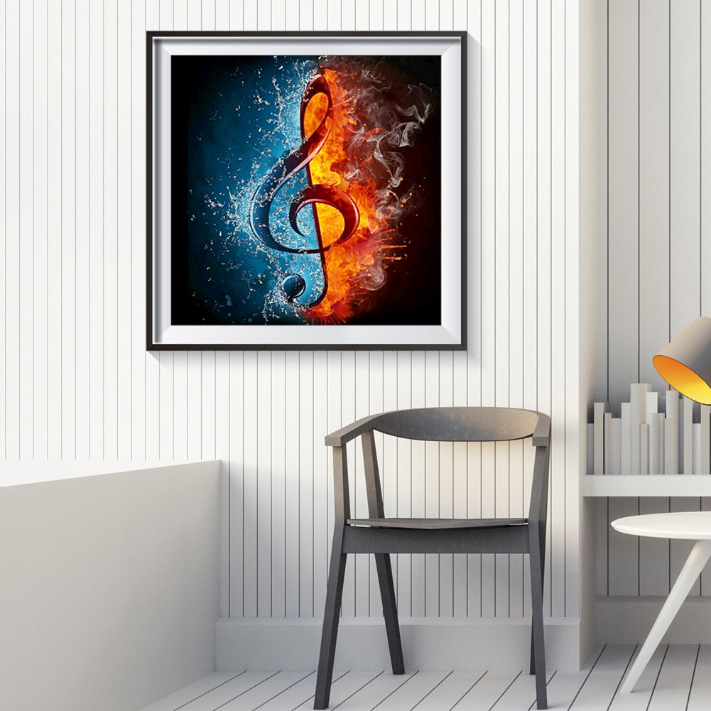 Musical Note - Full Round Drill Diamond Painting 30*30CM