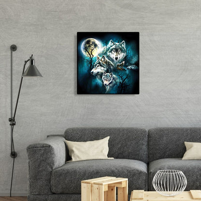 Night Wolves - Full Round Drill Diamond Painting 30*30CM