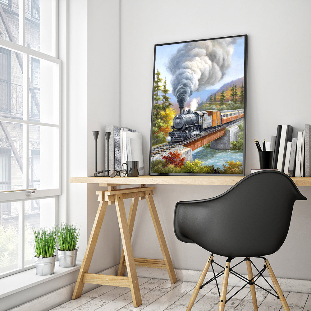 Train - Full Round Drill Diamond Painting 30*40CM