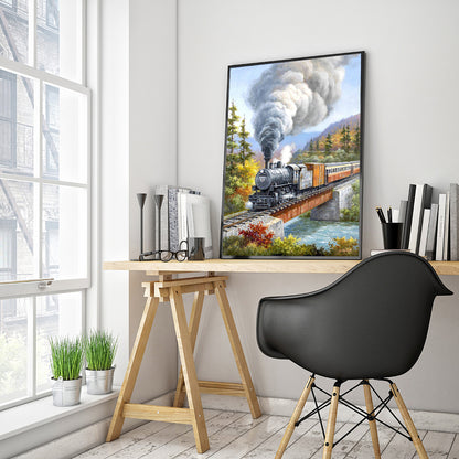 Train - Full Round Drill Diamond Painting 30*40CM
