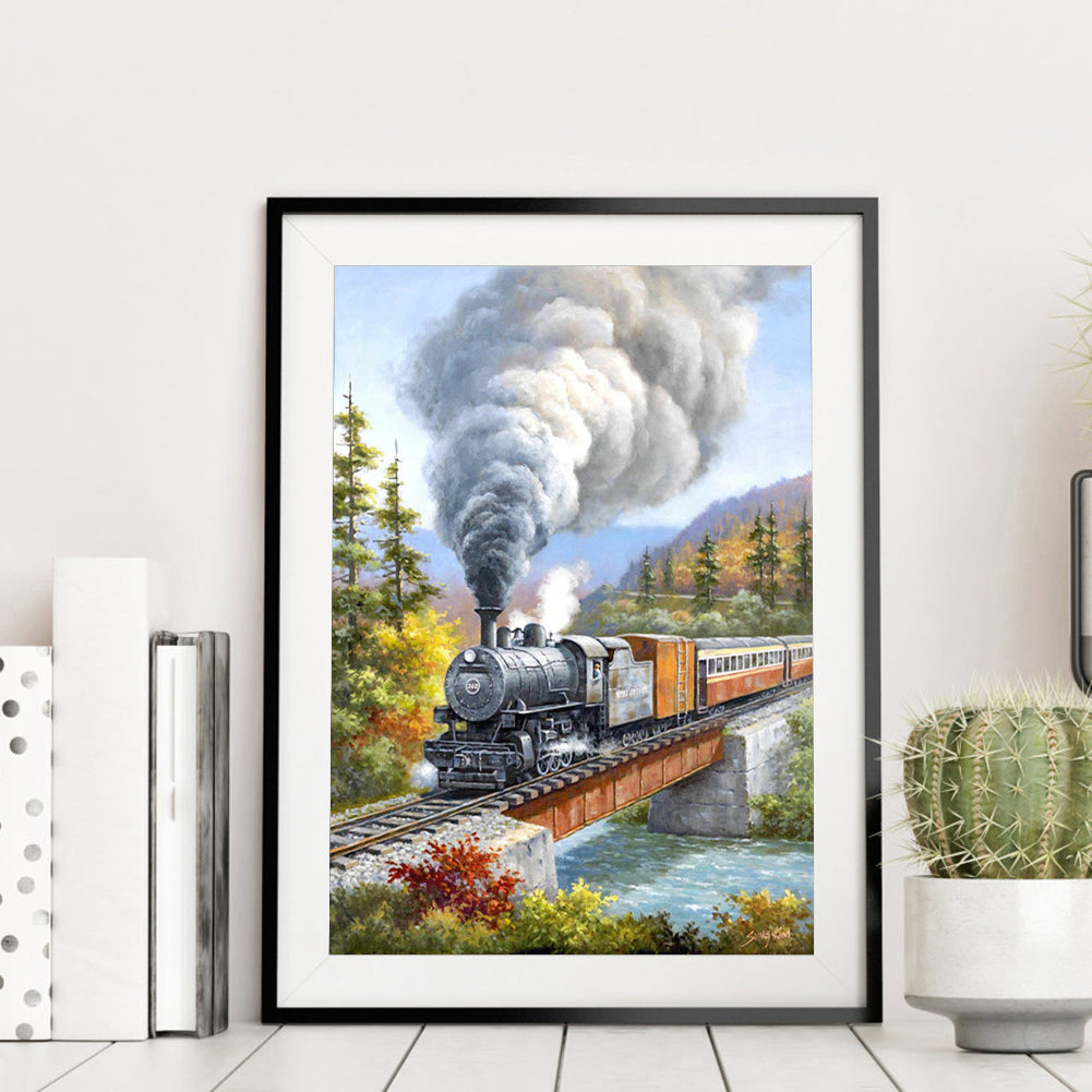 Train - Full Round Drill Diamond Painting 30*40CM