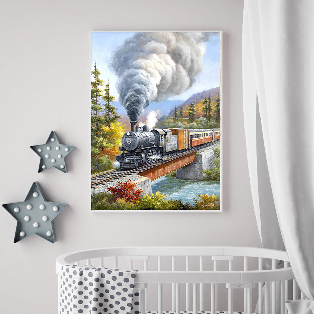 Train - Full Round Drill Diamond Painting 30*40CM