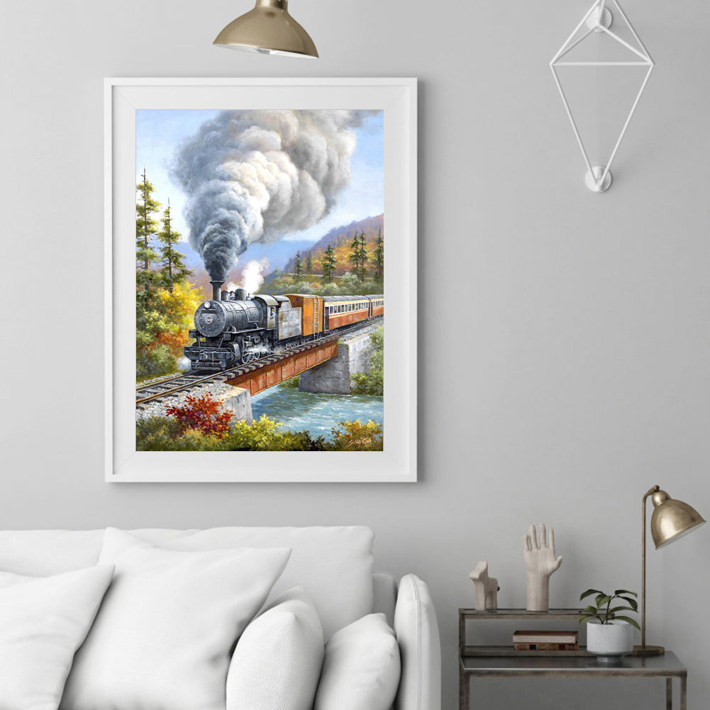 Train - Full Round Drill Diamond Painting 30*40CM