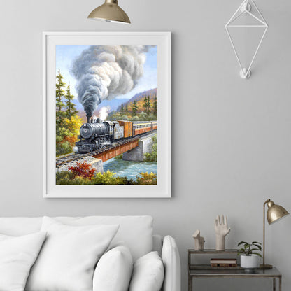 Train - Full Round Drill Diamond Painting 30*40CM