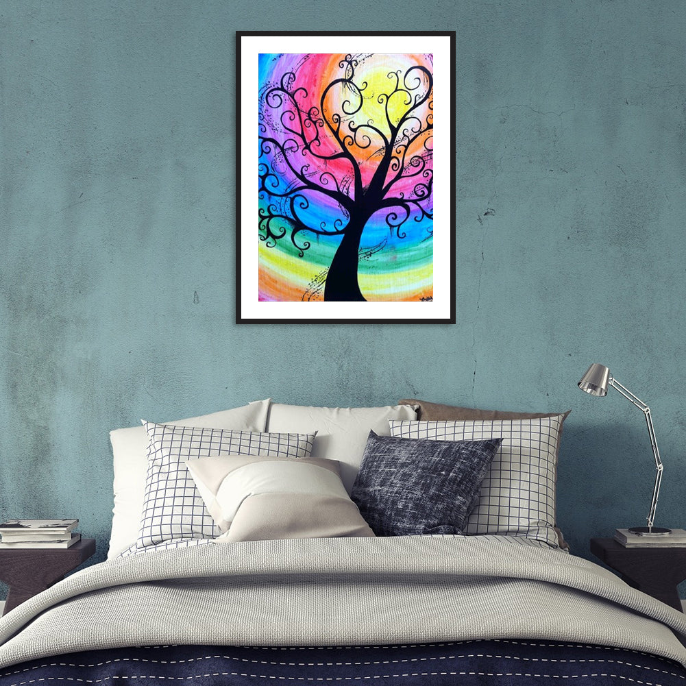 Tree - Full Round Drill Diamond Painting 40*30CM