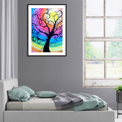 Tree - Full Round Drill Diamond Painting 40*30CM