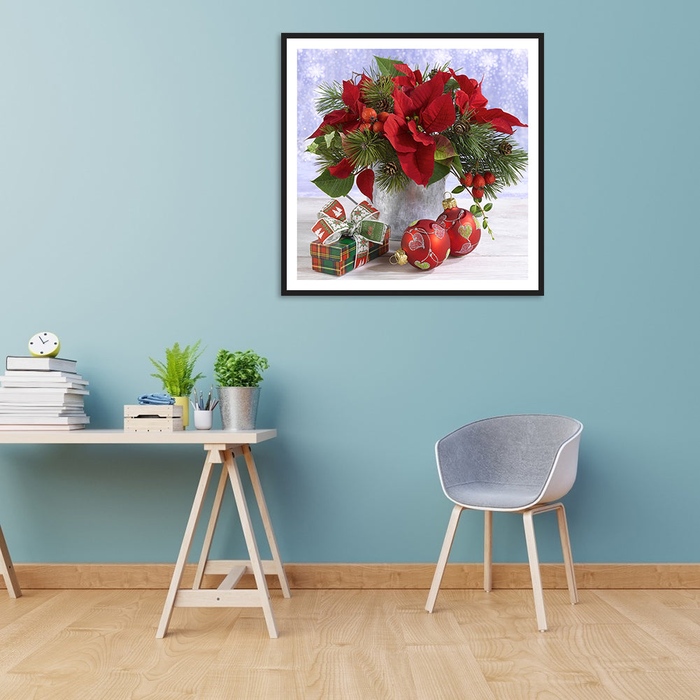 Flowers - Full Round Drill Diamond Painting 30*30CM