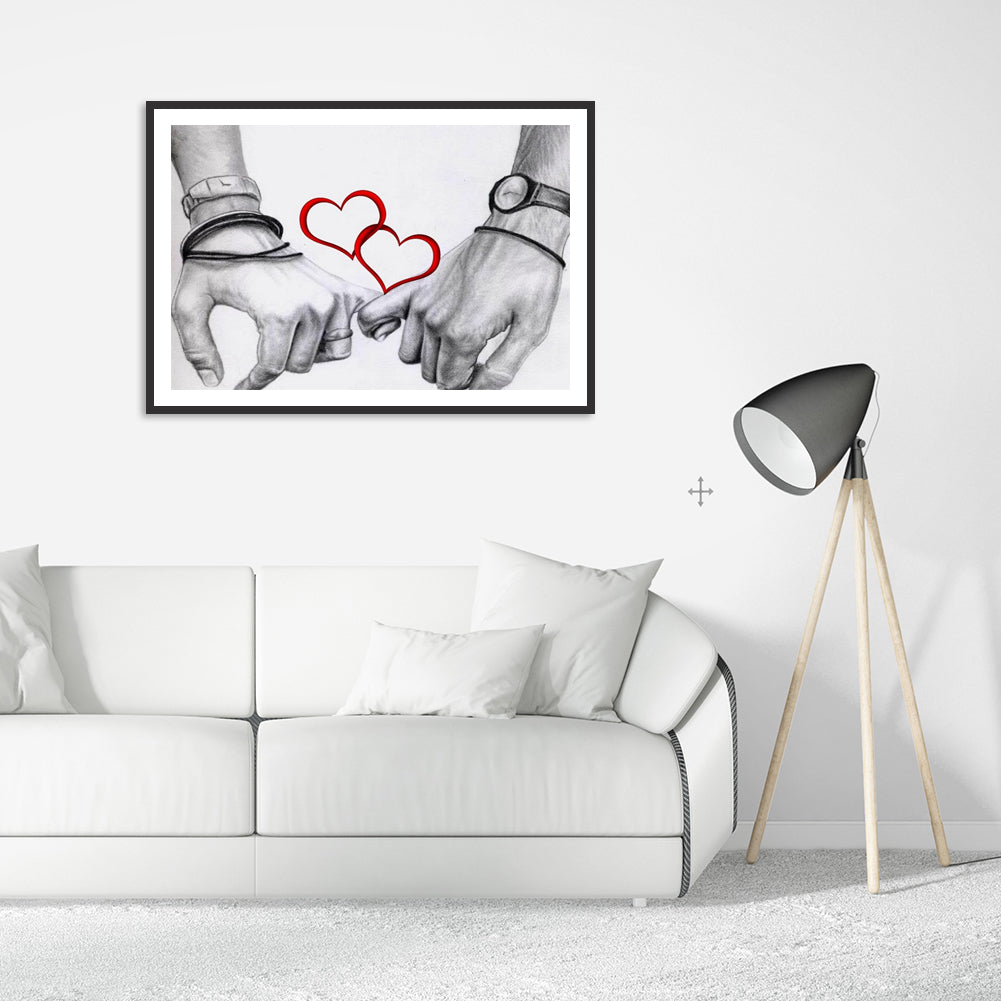Love Heart - Full Round Drill Diamond Painting 40*30CM