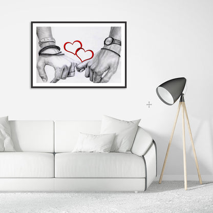 Love Heart - Full Round Drill Diamond Painting 40*30CM