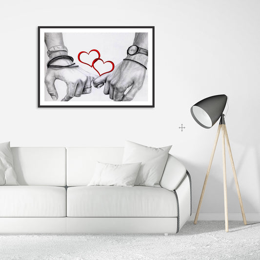 Love Heart - Full Round Drill Diamond Painting 40*30CM