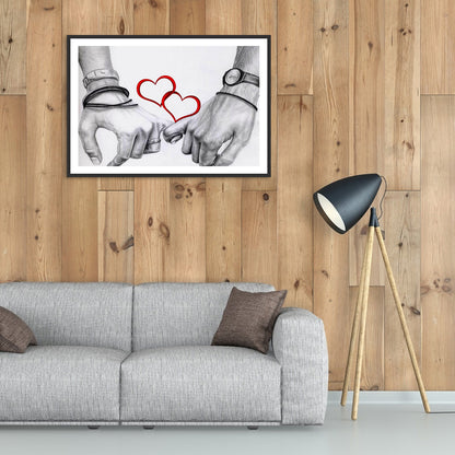 Love Heart - Full Round Drill Diamond Painting 40*30CM